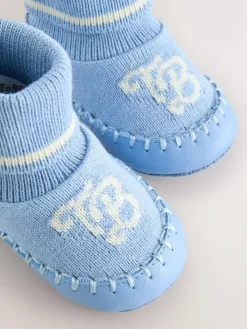 Baker by Ted Baker Baby Boys Knitted Booties Blue