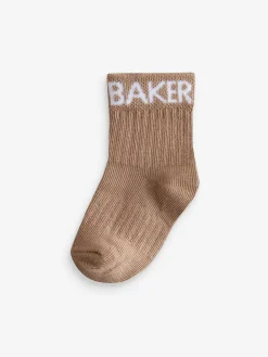 New Baker by Ted Baker Baby Socks 5 Pack Neutral