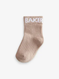 New Baker by Ted Baker Baby Socks 5 Pack Neutral