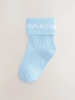 Outlet Baker by Ted Baker Baby Socks 5 Pack Blue