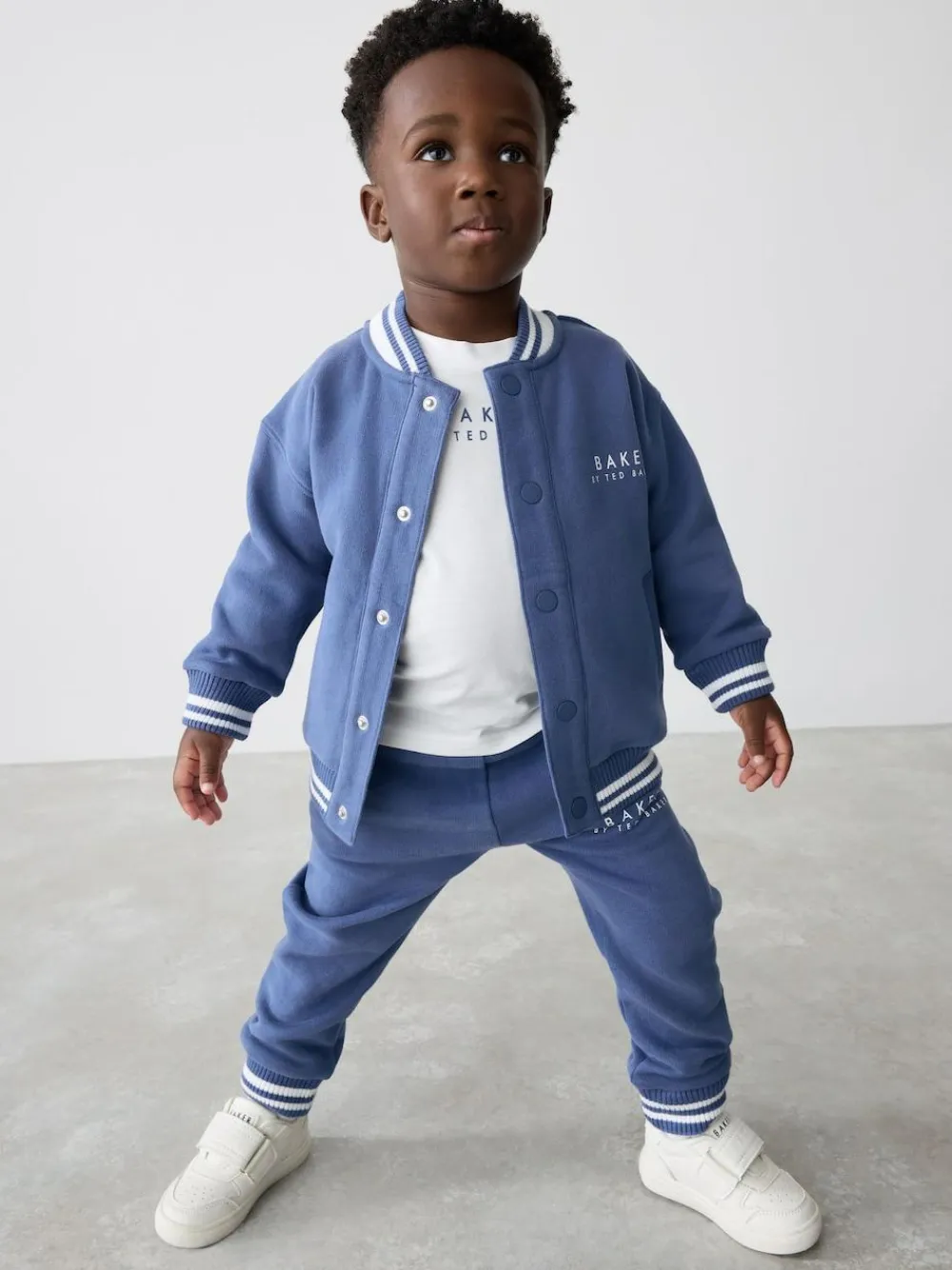 Baker by Ted Baker Blue 100% Cotton Varsity 3 Piece Set^ Cosy Club