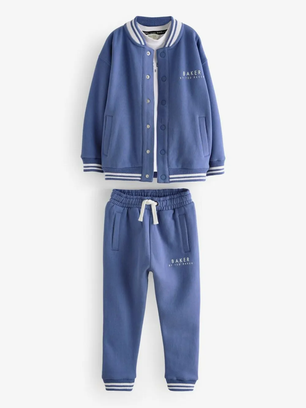 Baker by Ted Baker Blue 100% Cotton Varsity 3 Piece Set^ Cosy Club
