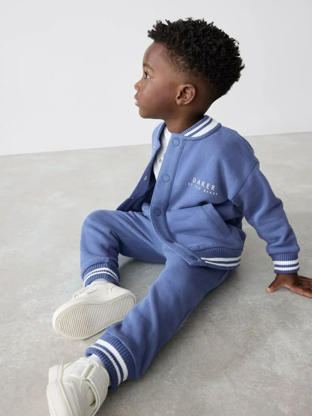 Baker by Ted Baker Blue 100% Cotton Varsity 3 Piece Set^ Cosy Club