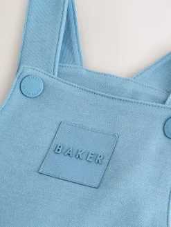 Hot Baker by Ted Baker Blue Dungarees and Polo Shirt Set