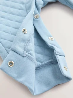 Online Baker by Ted Baker Blue Quilted Dungarees and T-Shirt Set