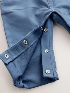 Hot Baker by Ted Baker Blue Smart Bow Tie Rompersuit