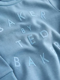 New Baker by Ted Baker Blue Sleepsuits and Reversible Hat Set