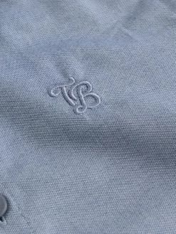 Baker by Ted Baker Blue Short Sleeve Shirt with Bow Tie