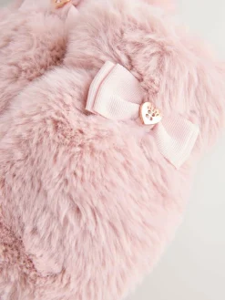 Hot Baker by Ted Baker Bow Pink Faux Fur Trapper Hat
