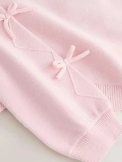 Baker by Ted Baker Bow Sleeve Scallop Edge Cardigan^ Occasionwear|Knitwear & Sweaters