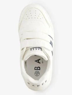 Baker by Ted Baker Boys Branded Tape Trainers White/Blue