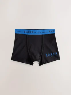 Online Baker by Ted Baker Boys Boxers 5 Pack Black