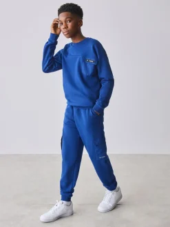 Baker by Ted Baker Cobalt Blue Oversized Sweatshirt and Joggers Set^BOY Sweatshirts & Hoodies