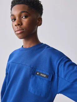 Baker by Ted Baker Cobalt Blue Oversized Sweatshirt and Joggers Set^BOY Sweatshirts & Hoodies