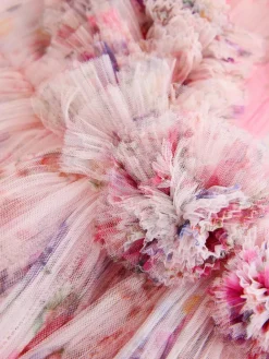 Baker by Ted Baker Crinkle Mesh 3D Ruffle Shoulder Occasion Dress^ Occasionwear