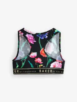Clearance Baker by Ted Baker Crop Tops 3 Pack Berry/Black
