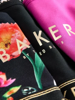 Clearance Baker by Ted Baker Crop Tops 3 Pack Berry/Black