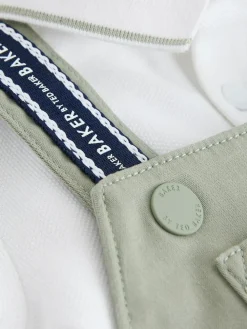 Sale Baker by Ted Baker Dungarees And Polo Shirt Set Green