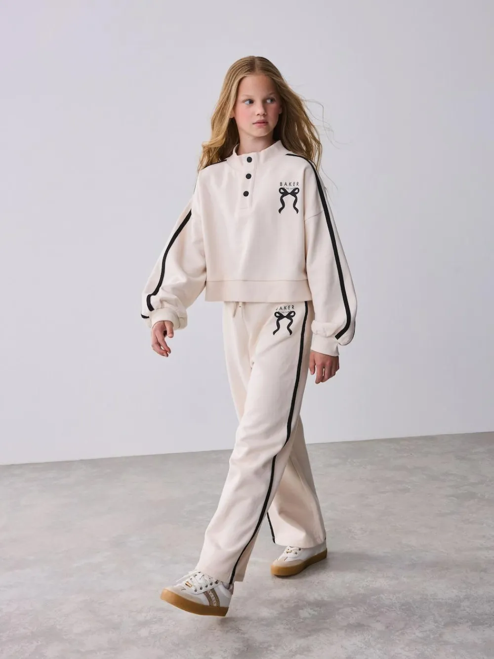 Outlet Baker by Ted Baker Funnel Neck Sweat & Wide Leg Joggers Set 2 Piece