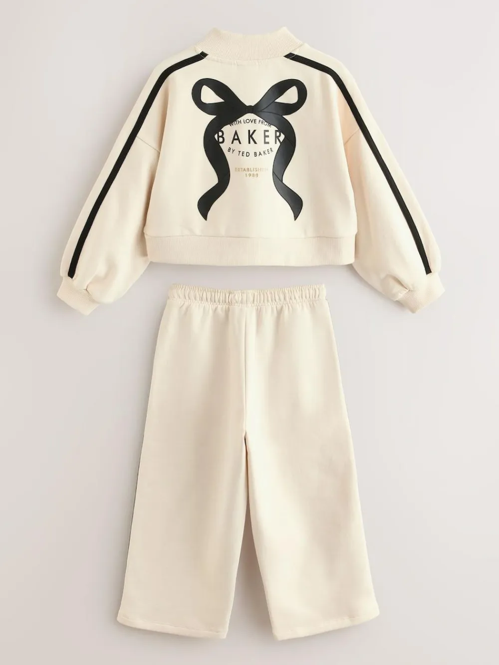 Outlet Baker by Ted Baker Funnel Neck Sweat & Wide Leg Joggers Set 2 Piece