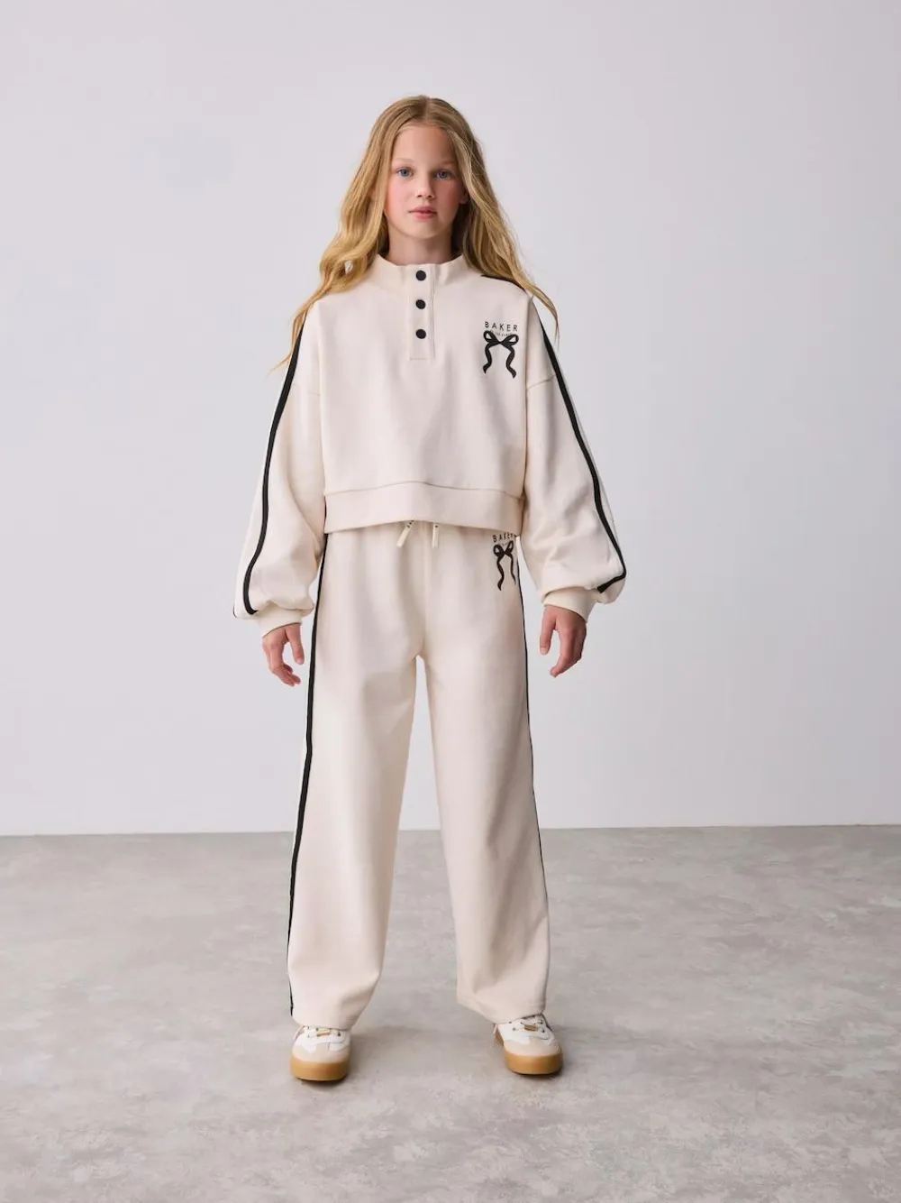 Outlet Baker by Ted Baker Funnel Neck Sweat & Wide Leg Joggers Set 2 Piece