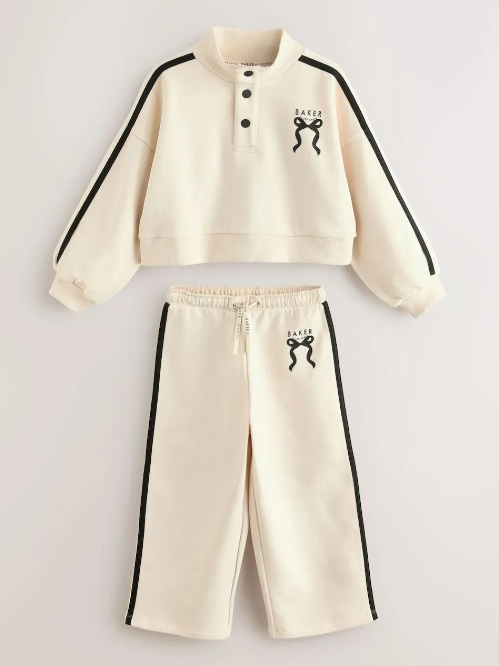 Outlet Baker by Ted Baker Funnel Neck Sweat & Wide Leg Joggers Set 2 Piece