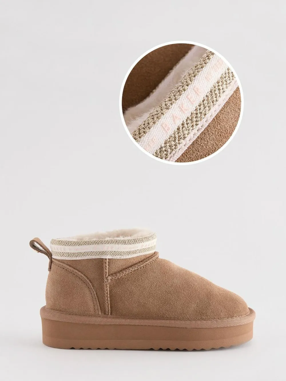 Baker by Ted Baker Girls Water Repellent Cosy Suede Boots^ Boots|Boots & Wellies