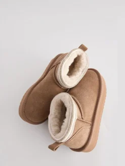 Baker by Ted Baker Girls Water Repellent Cosy Suede Boots^ Boots|Boots & Wellies