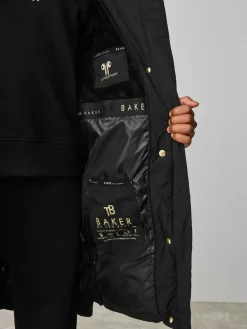 Baker by Ted Baker Girls Shower Resistant Longline Padded Coat^ Jackets & Coats|Snowsuits & Coats