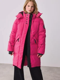 Baker by Ted Baker Girls Shower Resistant Longline Padded Coat^ Jackets & Coats|Snowsuits & Coats