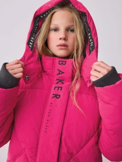 Baker by Ted Baker Girls Shower Resistant Longline Padded Coat^ Jackets & Coats|Snowsuits & Coats