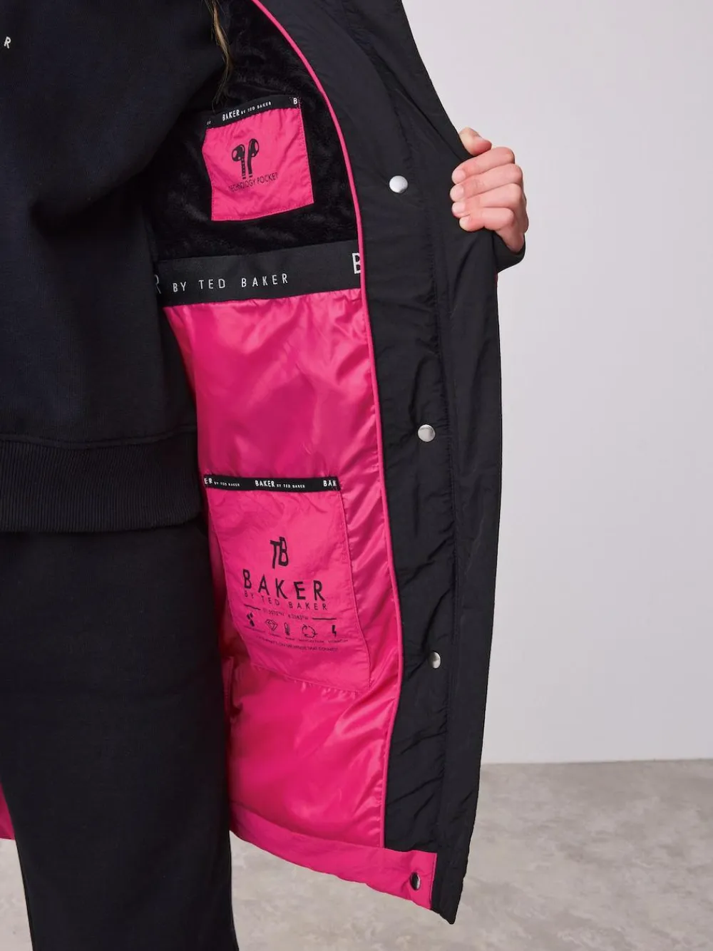 Baker by Ted Baker Girls Shower Resistant Longline Padded Coat^ Jackets & Coats|Snowsuits & Coats