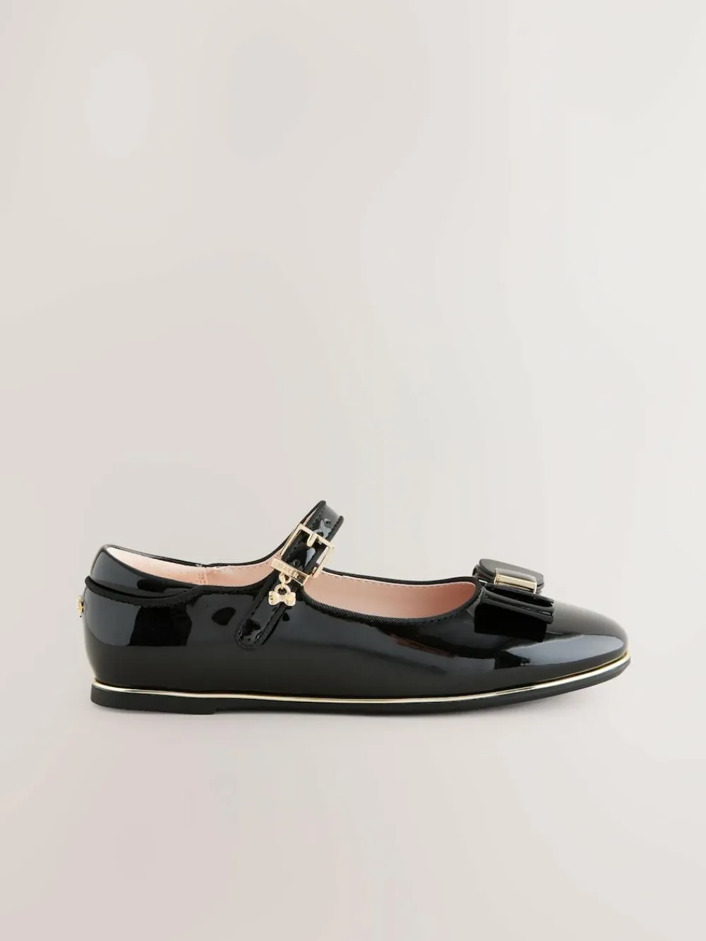 Baker by Ted Baker Girls Back to School Patent Mary Jane Black Shoes with Bow^ Shoes|Shoes