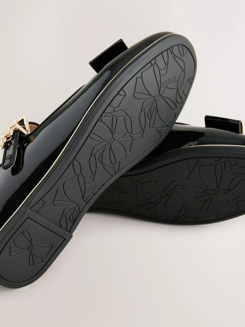 Baker by Ted Baker Girls Back to School Patent Mary Jane Black Shoes with Bow^ Shoes|Shoes