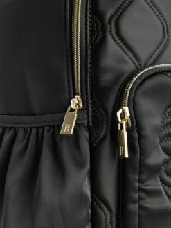 Baker by Ted Baker Girls Back To School Black Quilted Bow Backpack with Pencil Case^ Bags