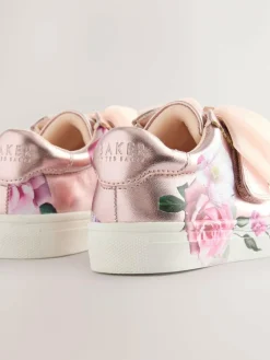 Baker by Ted Baker Girls Organza Corsage Trainers Pink Floral