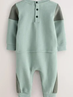 Baker by Ted Baker Green Panel Romper^ Rompers & Overalls