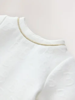 Baker by Ted Baker Jacquard Embossed Mesh Hem Dress^ Dresses|Dresses