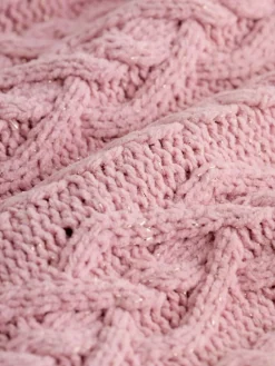 Outlet Baker by Ted Baker Knitted Corsage Cardigan Dusky Pink