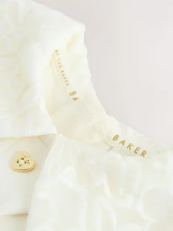 Best Baker by Ted Baker Lace Collared Ponte Dress Cream