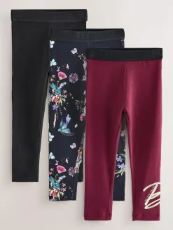Hot Baker by Ted Baker Leggings 3 Pack Black/Red