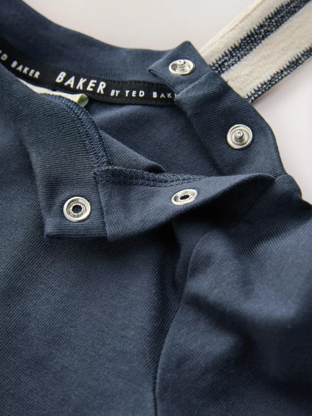 Baker by Ted Baker Long Sleeve T-Shirt and Striped Dungarees Set^BOY Dungarees
