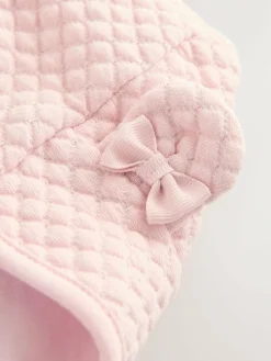 Discount Baker by Ted Baker Lurex Quilted Hooded Jacket Pink