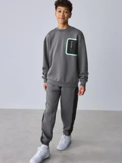 Online Baker by Ted Baker Oversized Pocket Sweatshirt and Joggers Set
