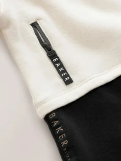 Baker by Ted Baker Panel Long Sleeve Romper^ Rompers & Overalls