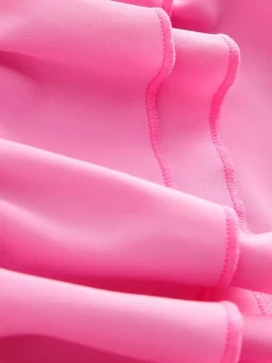 Online Baker by Ted Baker Pink Frill Swimsuit