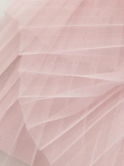 Best Baker by Ted Baker Pink Knitted Mesh Tulle Hem Dress