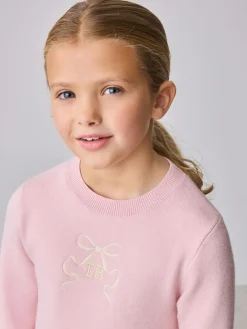 Best Baker by Ted Baker Pink Knitted Mesh Tulle Hem Dress