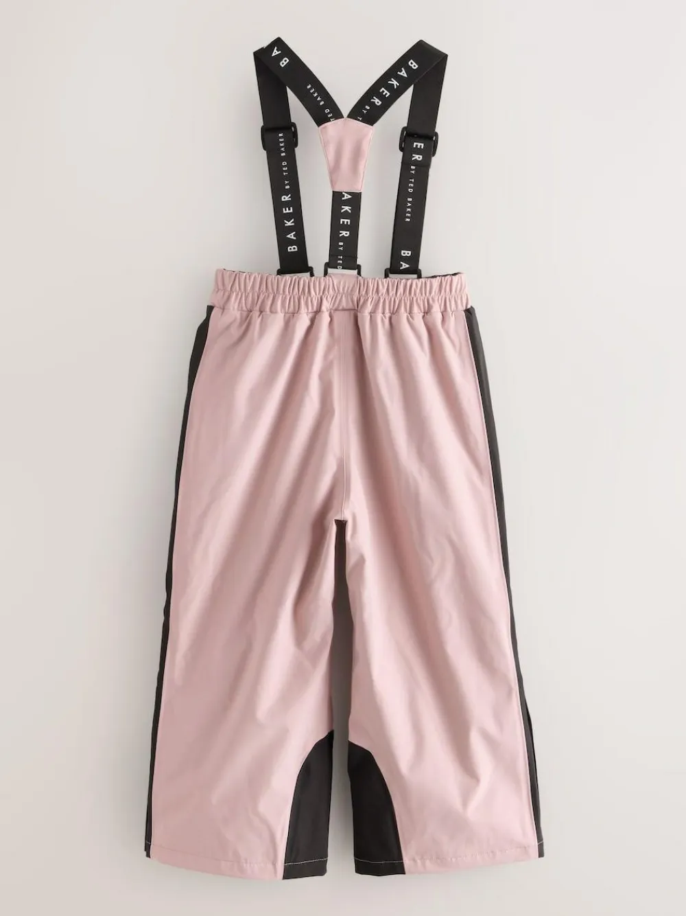 Baker by Ted Baker Pink Waterproof Logo-Tape Padded Ski Salopettes Trousers^ Pants & Leggings|Pants & Leggings