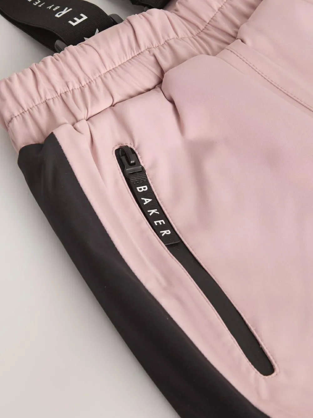 Baker by Ted Baker Pink Waterproof Logo-Tape Padded Ski Salopettes Trousers^ Pants & Leggings|Pants & Leggings